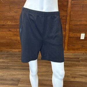 Everyday Black Athletic Shorts with Elastic Waist